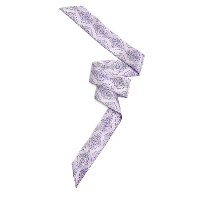 Purple twilly neck scarf